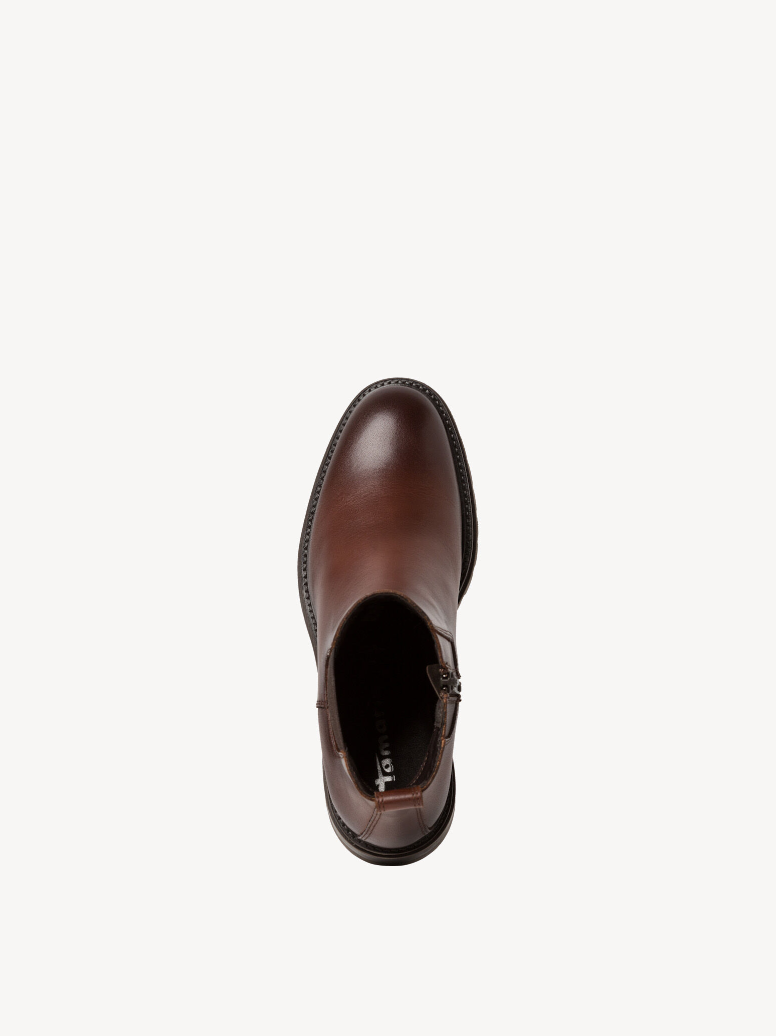 Bottine Chelsea en cuir - marron