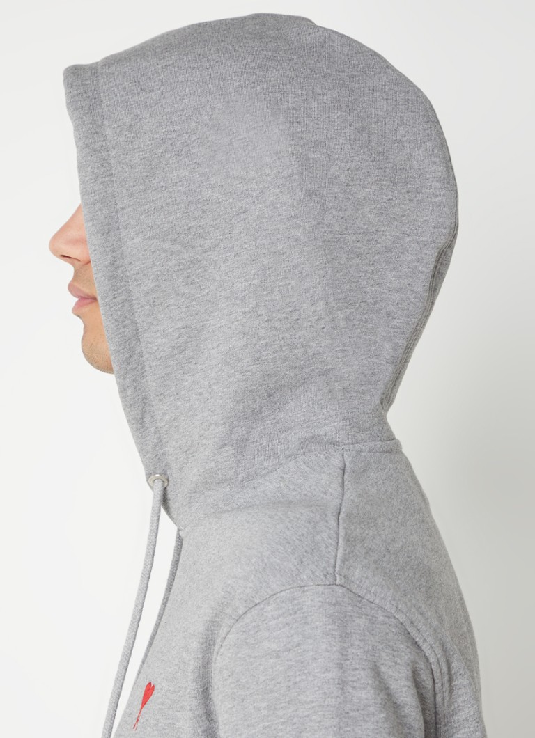 AMI Paris hoodie made of organic cotton with logo embroidery