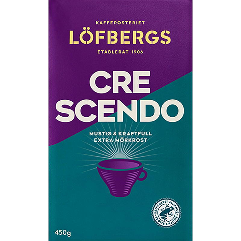 Löfbergs Kaffe filtermalt 450 g Crescendo Löfbergs