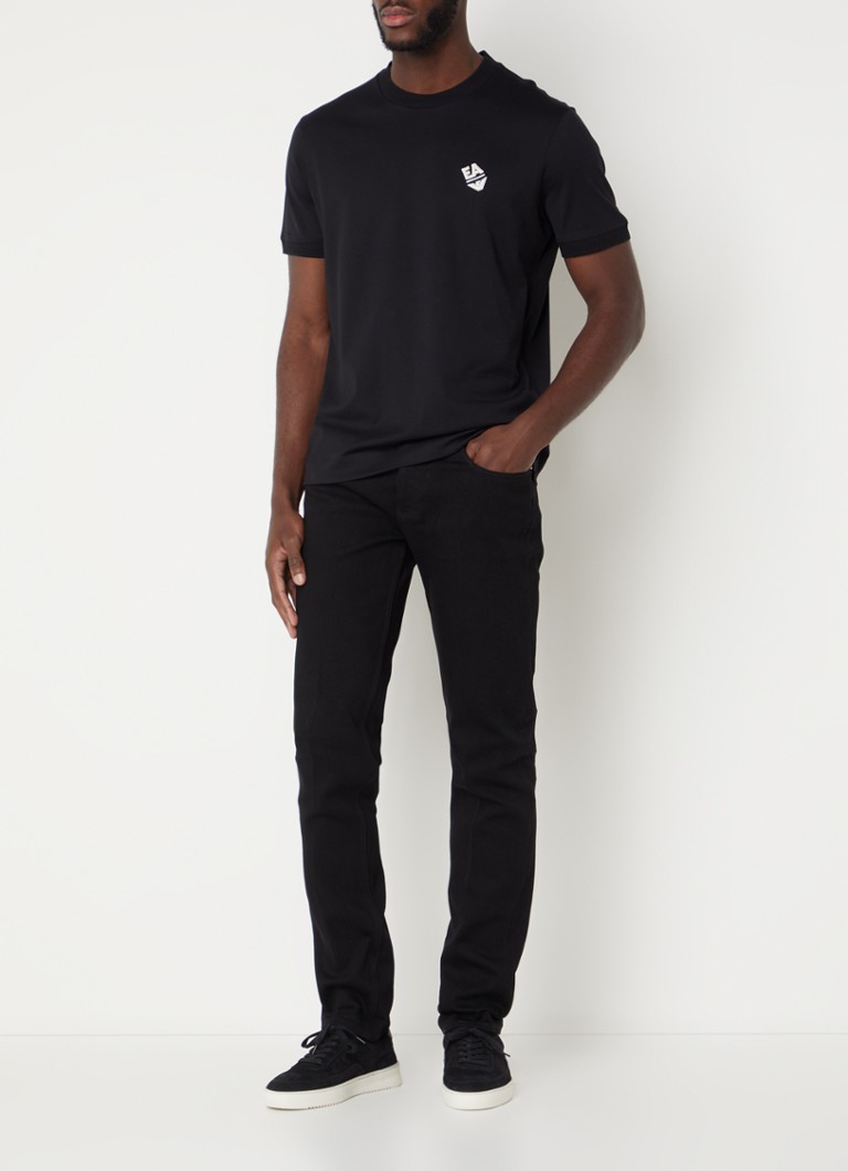 Tricou Emporio Armani cu logo brodat