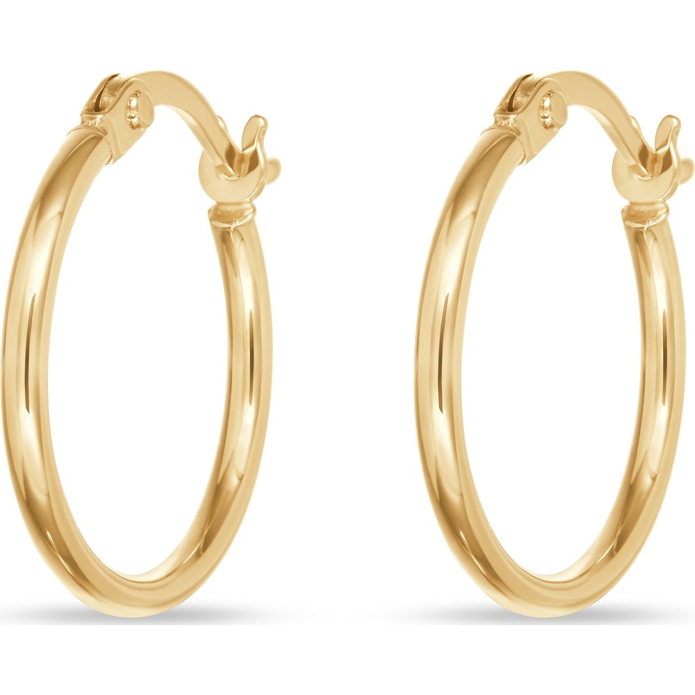 FAVS Créoles 375 Or jaune Boucles d'oreilles