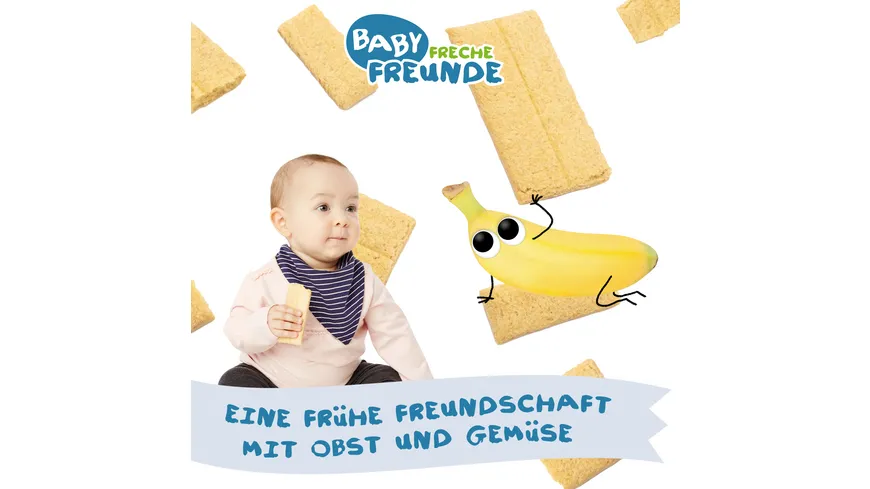 Freche Freunde Bio Knusper-Schnitte Banane & Kürbis 84 g