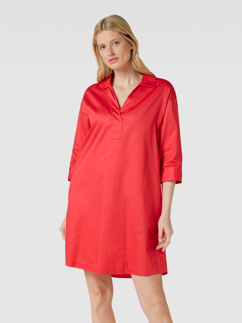Minikleid mit seitlichen Eingrifftaschen in rot