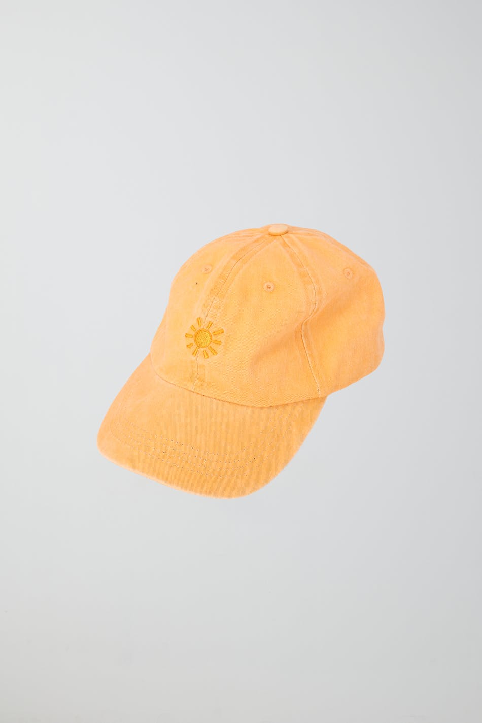 Washed cotton cap