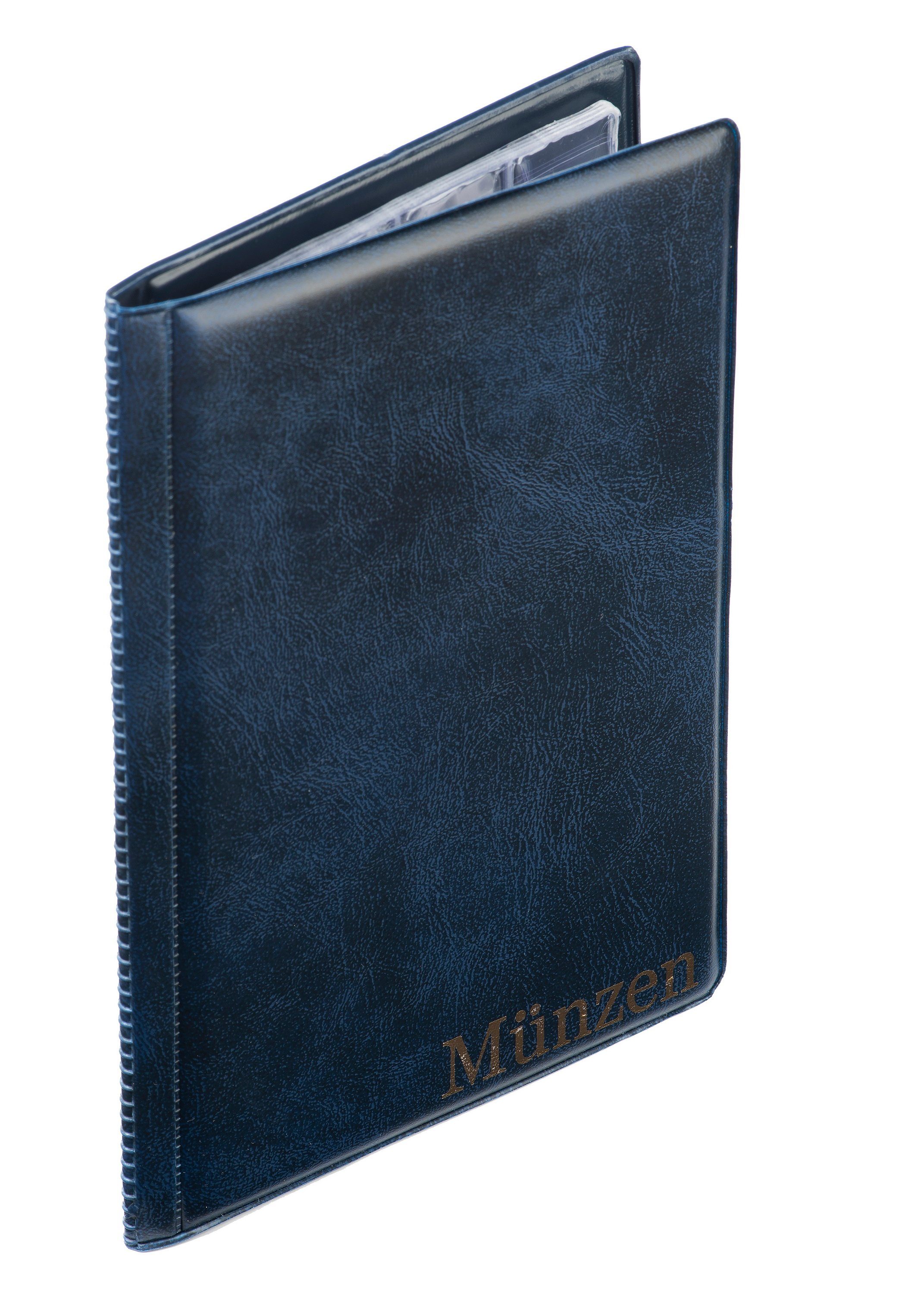 MC.Sammler Sammleretui MC.Sammler Münzalbum für 48 Stück 10 Euro Münzen, blau