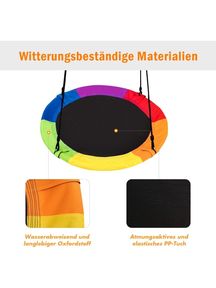 COSTWAY Nestschaukel φ100cm in Bunt günstig kaufen onesize