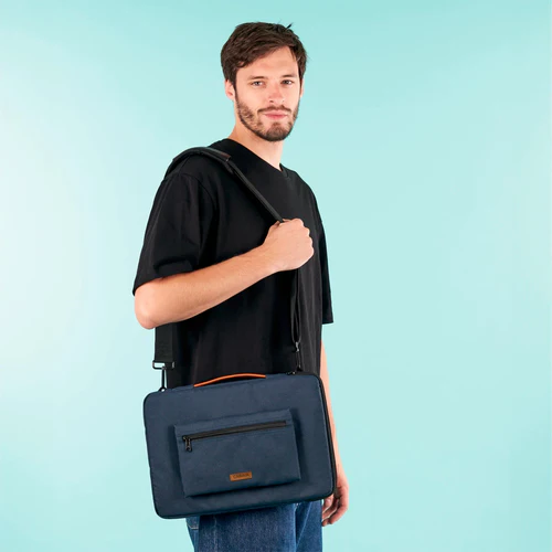 Paseo de la Reforma 15/16 inch laptop sleeve, navy blue