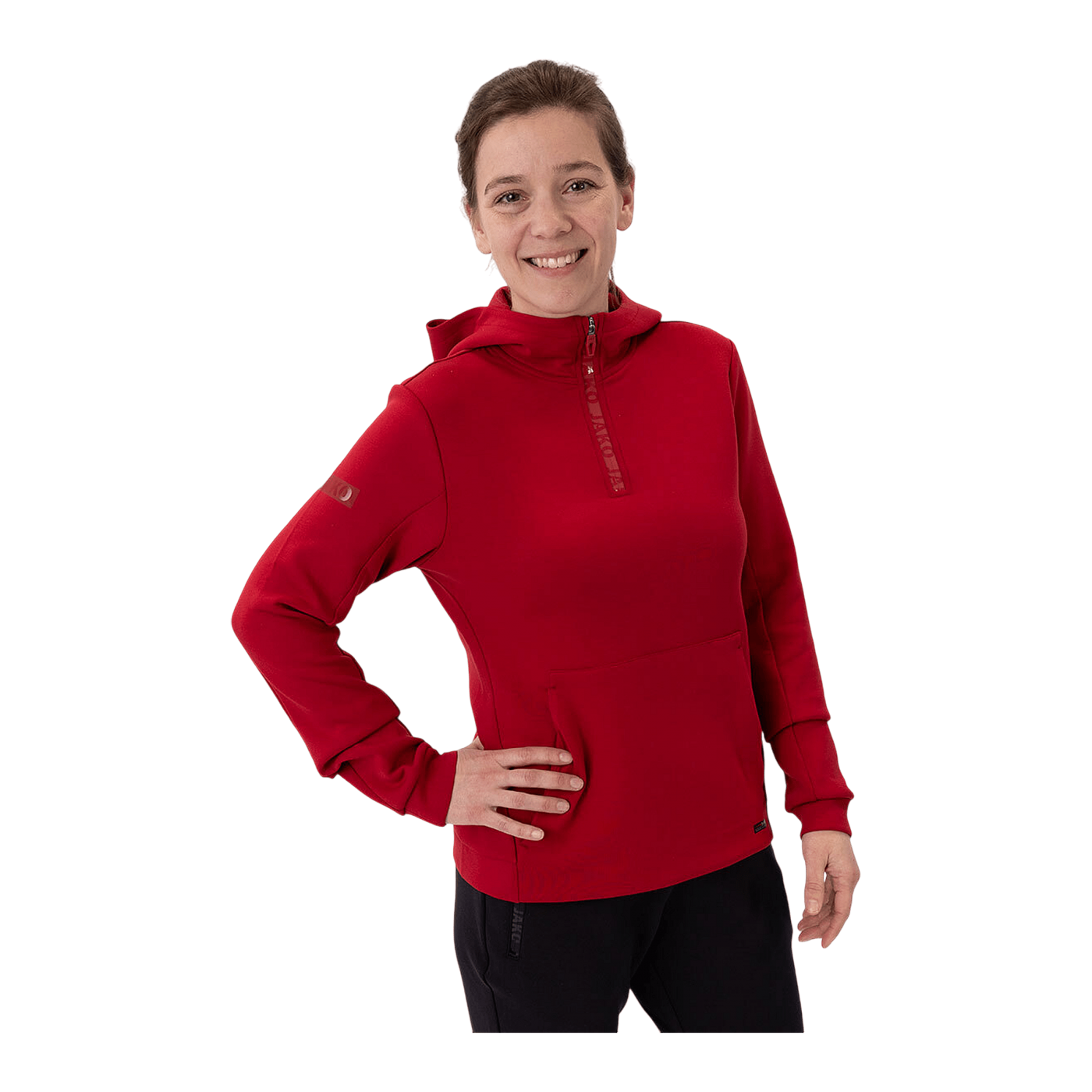 JAKO Pro Casual Hoody Damen Rot F141
