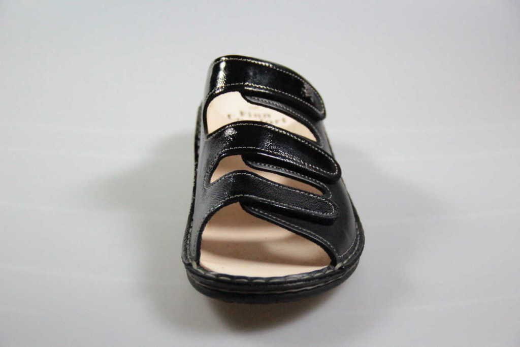 FINN COMFORT Pantoletten schwarz Pisa-schwarz NappaSeda/Lack