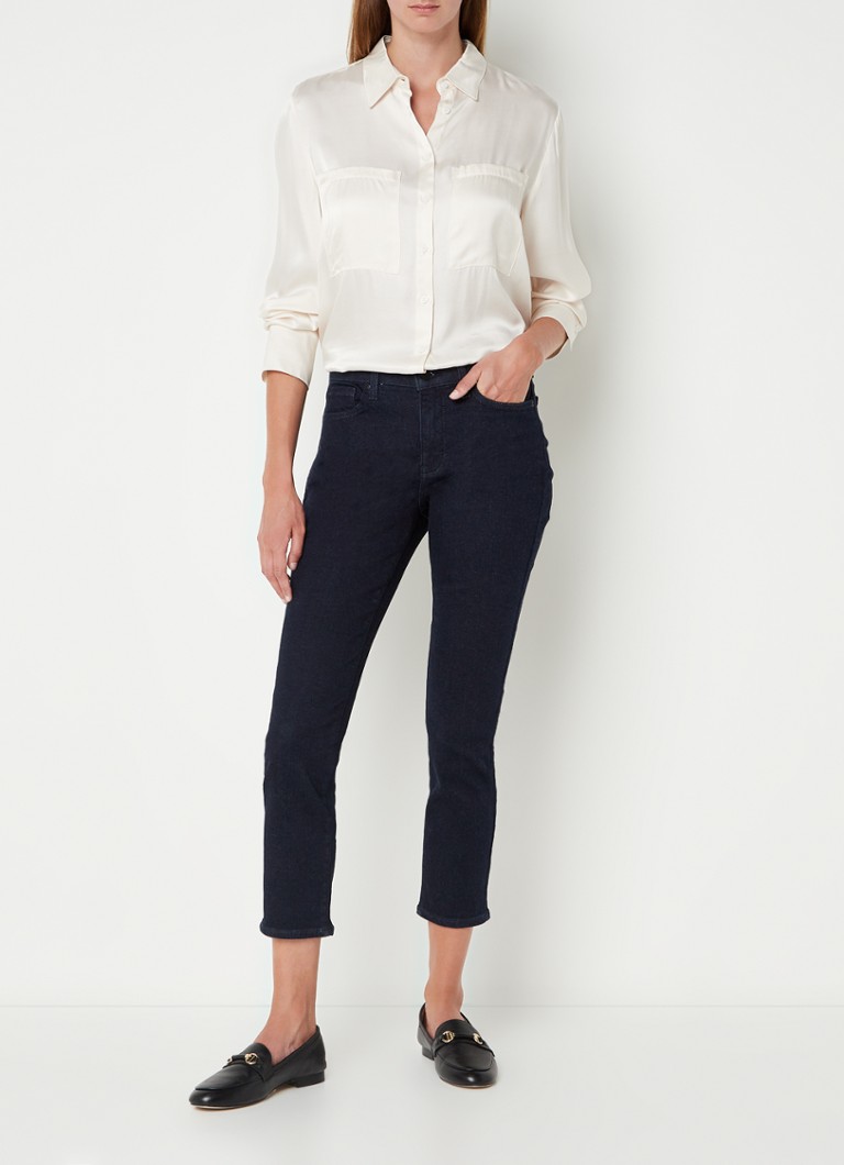 Jeans skinny a vita media NYDJ Alina, lavaggio scuro