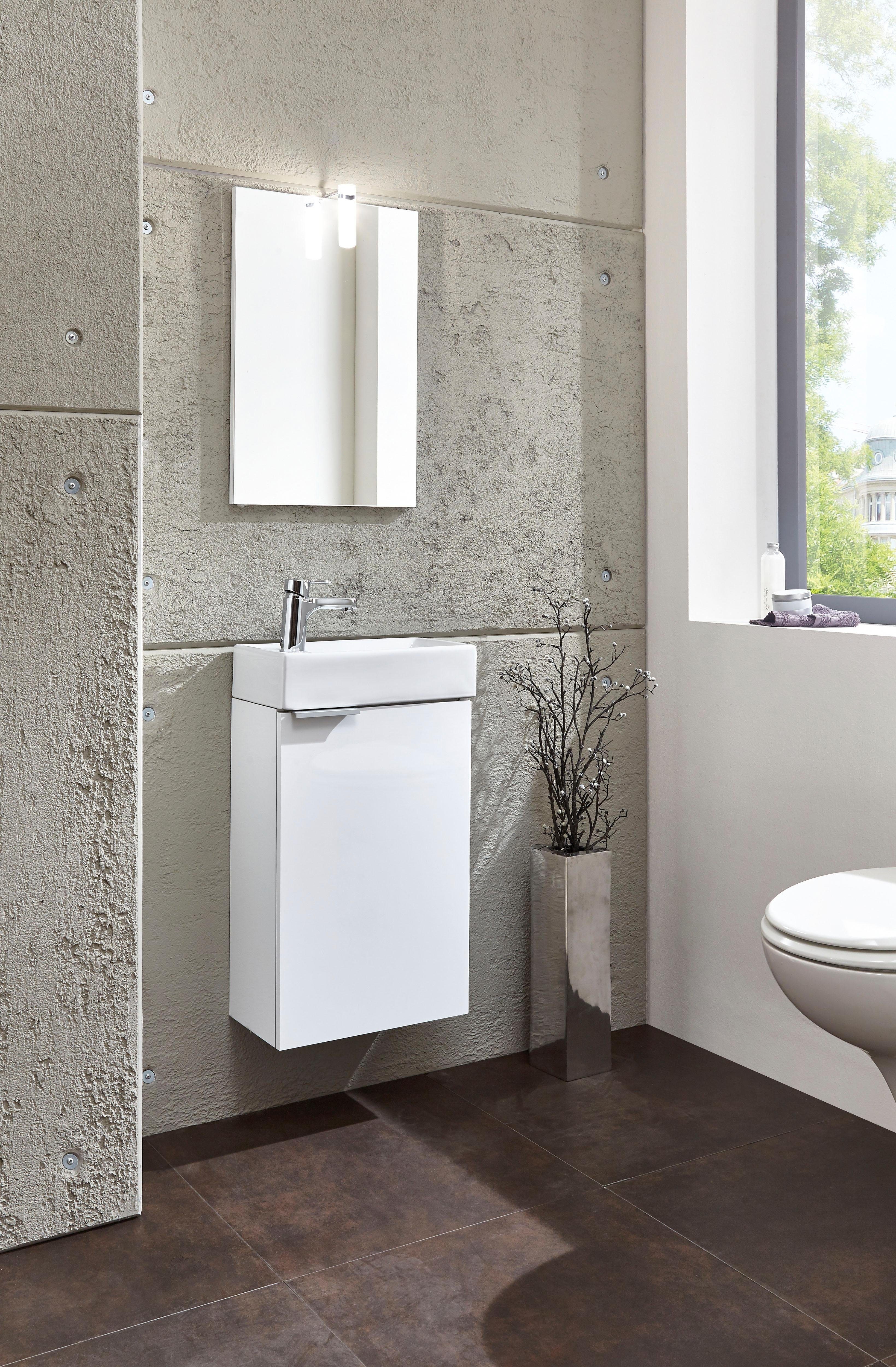 Homexperts Badmöbel-Set Gizo, (Set, 2-St), mit LED-Beleuchtung, für Gäste-WC geeignet