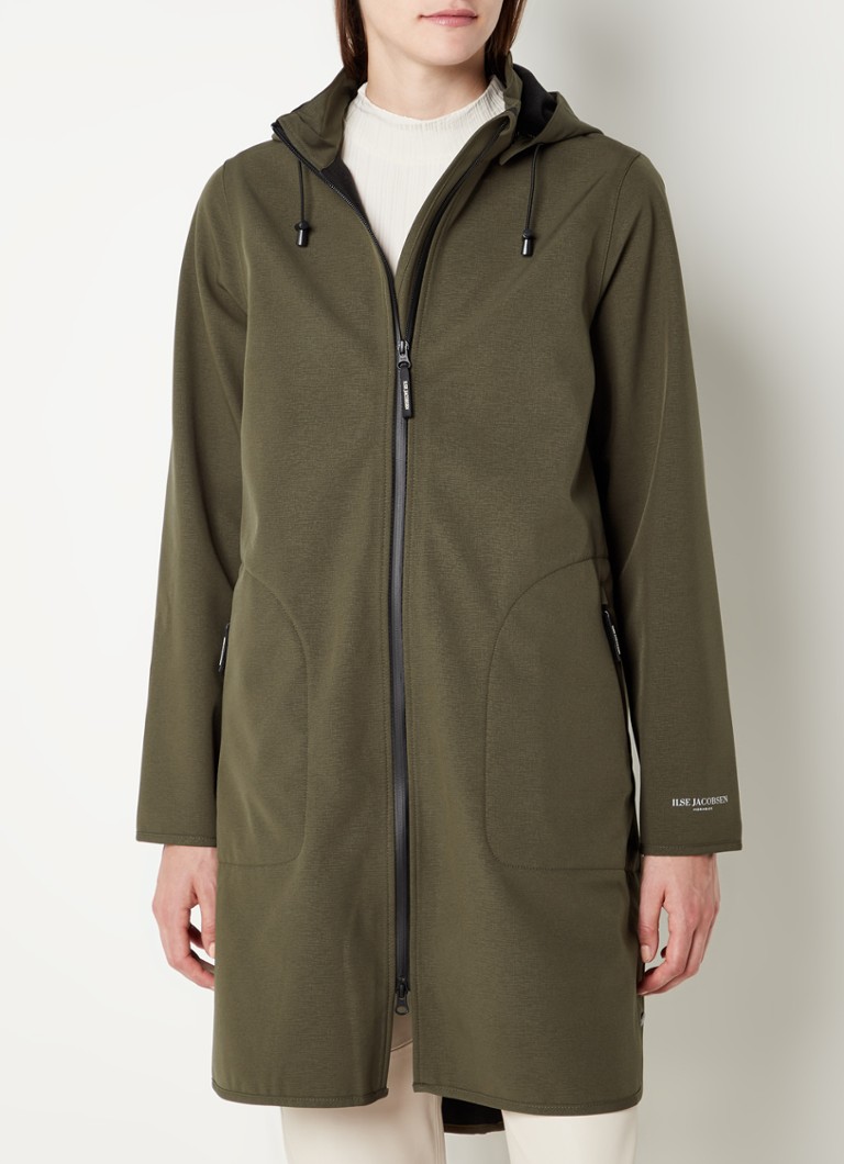 Ilse Jacobsen Softshell lietus jaka ar rāvējslēdzēja kabatām