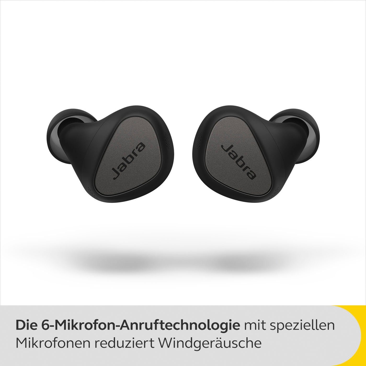 Jabra Elite 5 wireless In-Ear-Kopfhörer (Active Noise Cancelling (ANC), Alexa, Google Assistant, Siri, Bluetooth, mit hybrider aktiver Geräuschunterdrückung (ANC)