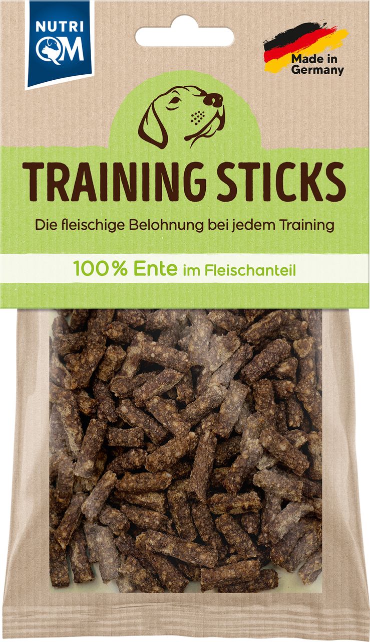 PetCom NutriQM Training Sticks Ente 100g - 6er Set