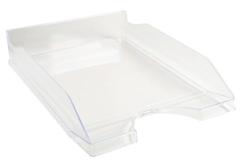Exacompta Briefablage Classic 12323D Polystyrol 500 Blatt Transparent 65 x 25,5 x 34,5 cm 10 Stück