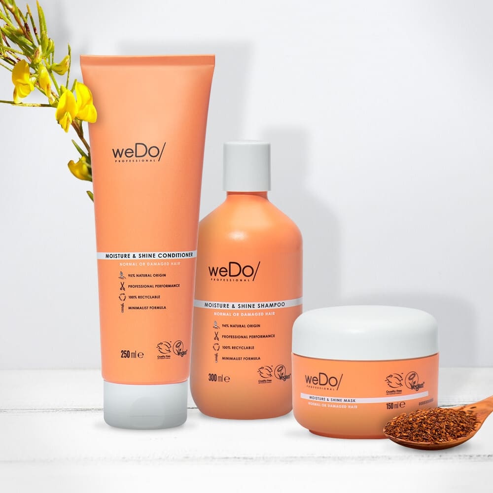 wedo Masque cheveux Vegan Hydratation et Brillance pour cheveux normaux et abîmés Masque vegan sans silicone pour cheveuxnormaux secs colorés ou non