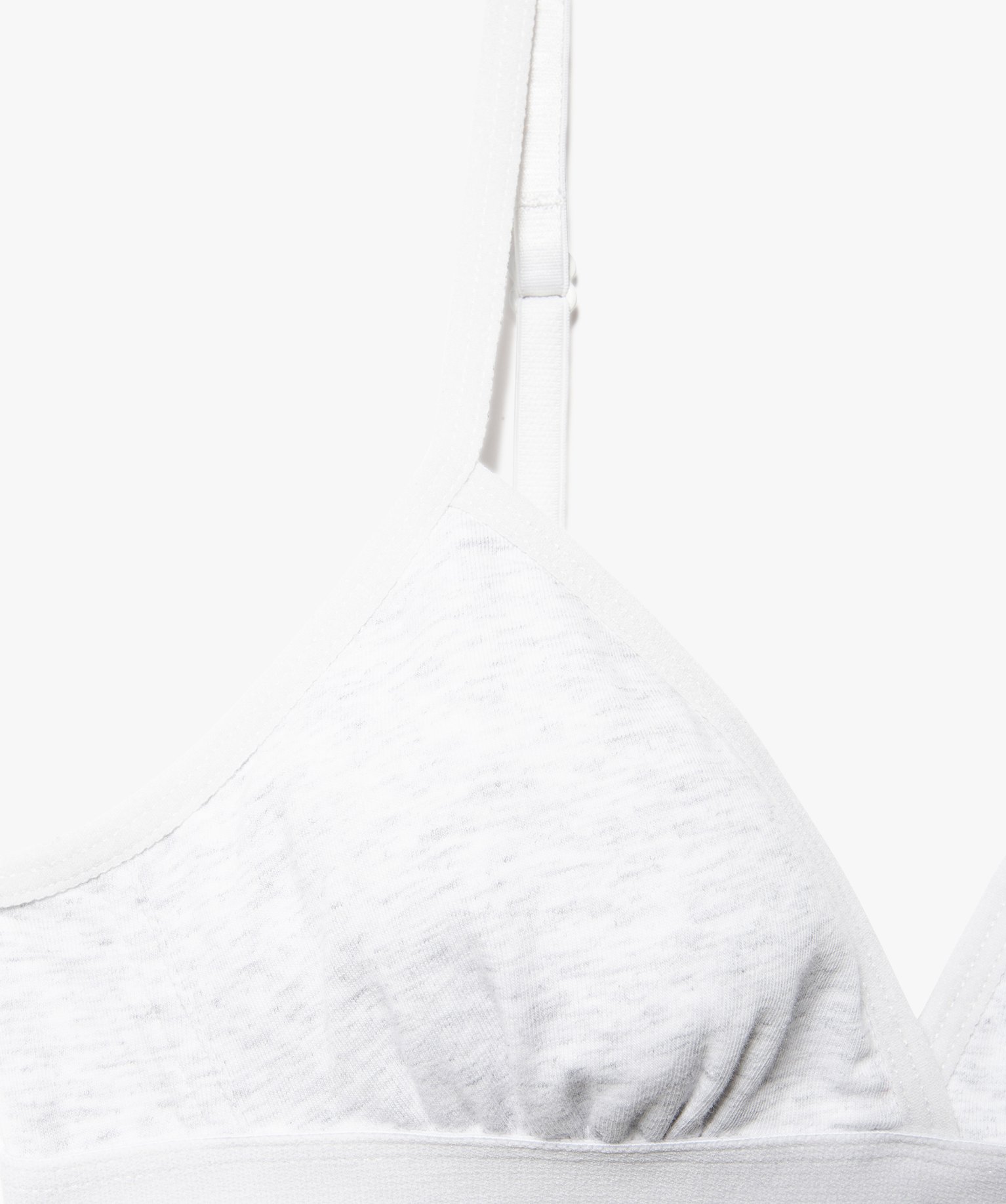 Soutien-gorge fille triangle à bretelles multipositions gris | GEMO