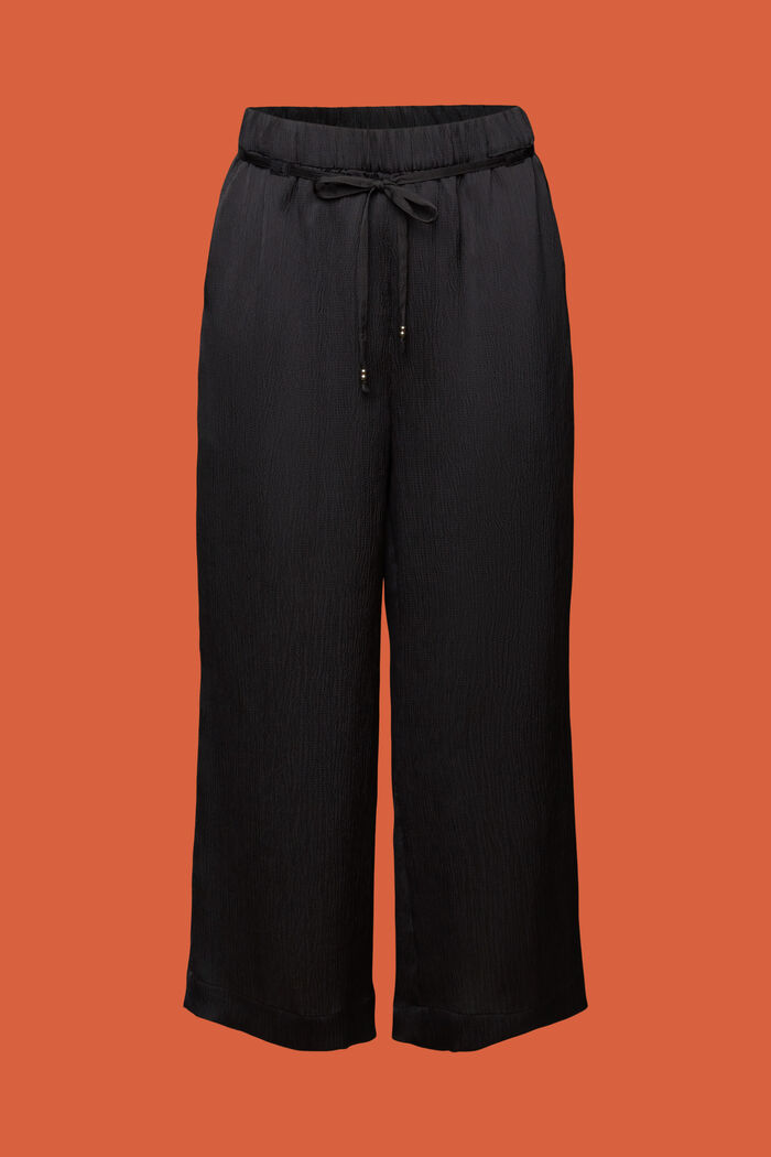 Satin-Culotte in Crinkle-Optik