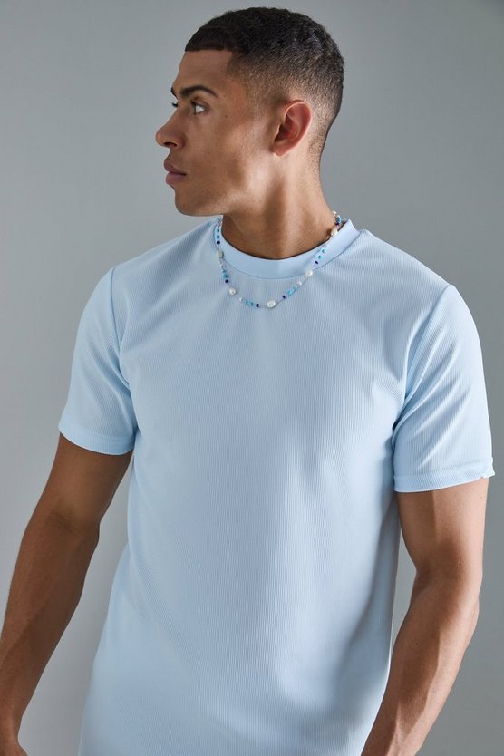 Slim-Fit Ottoman T-Shirt