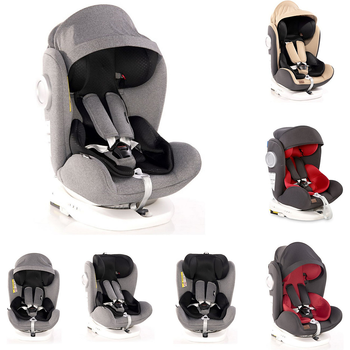 Kindersitz Lusso, SPS, Isofix, Gruppe 0+/1/2/3 (0-36 kg) Reisebetten