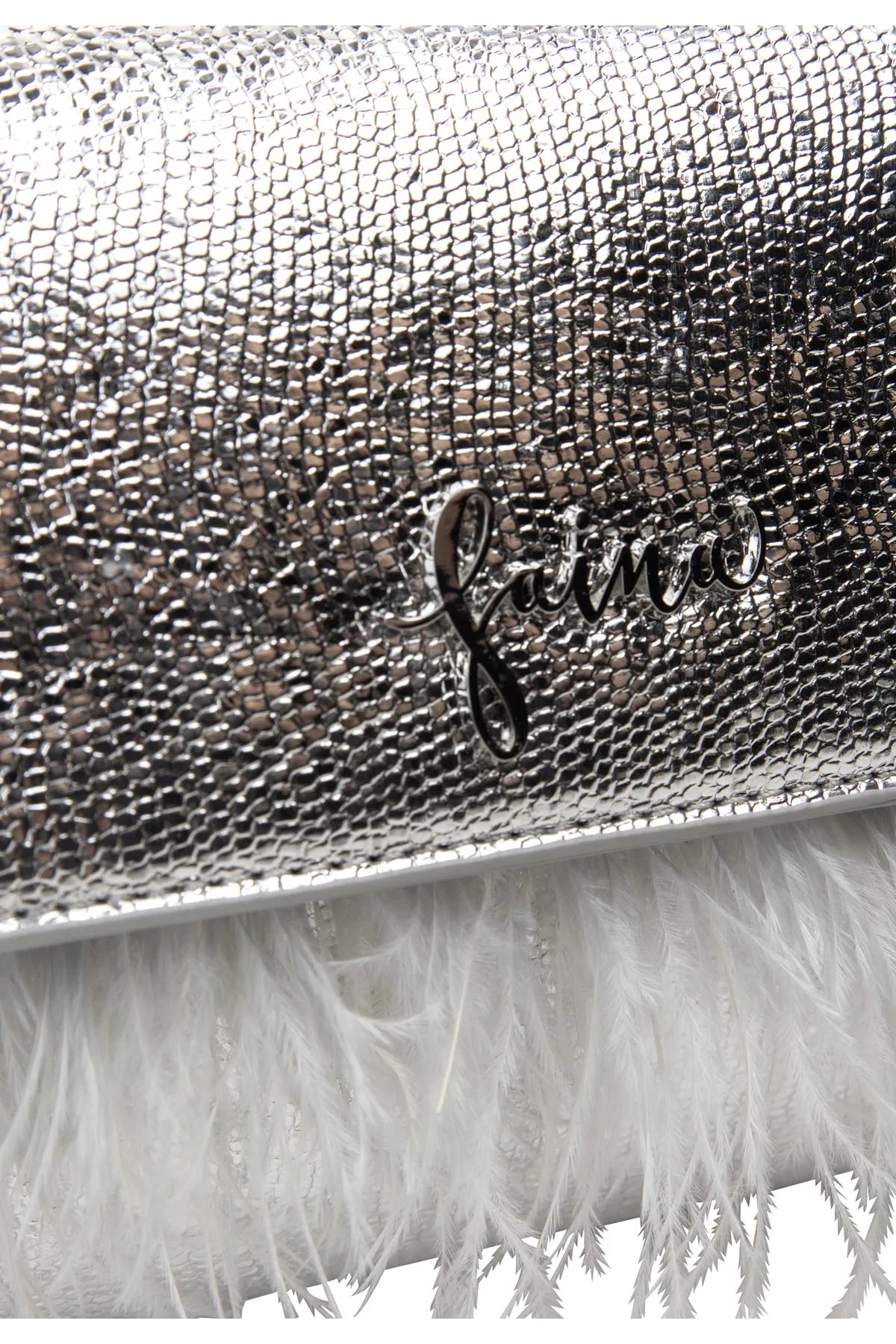 Faina  Clutch - Silberfarben - Unifarben