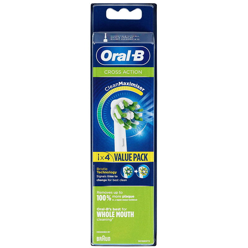 Oral-B Oral-B børstehoder 4-pk, Cross action