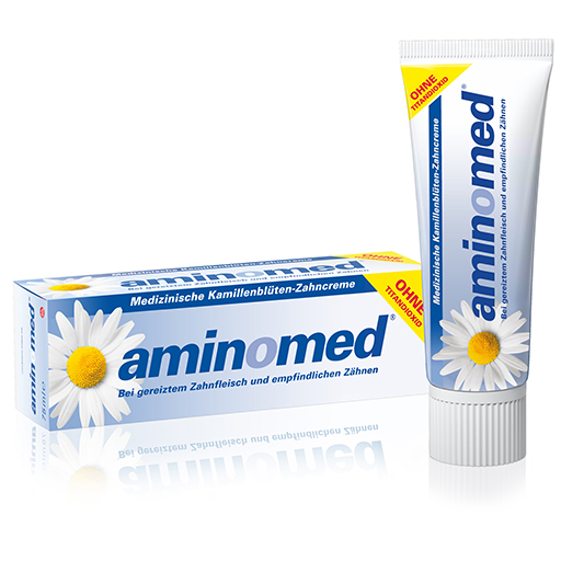 AMINOMED Kamillenblüten Zahncreme ohne Titandioxid  75 ml  Zahncreme