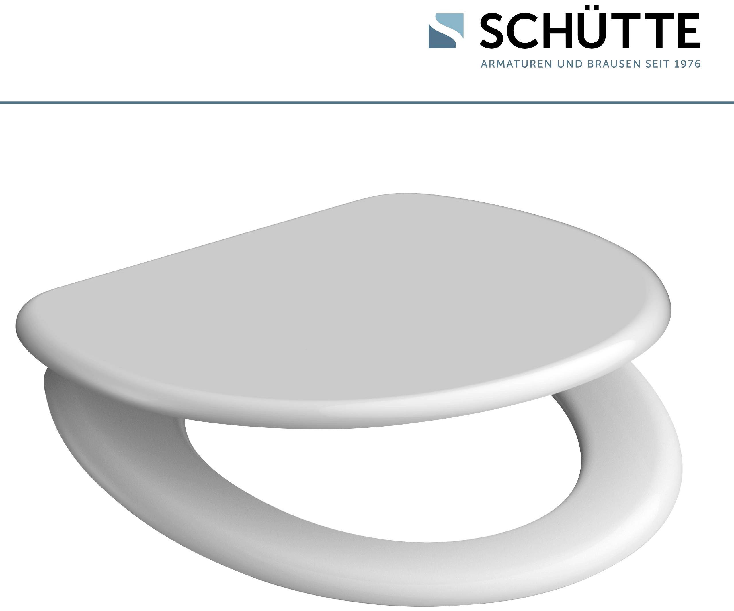 Schütte WC-Sitz WHITE, Duroplast, mit Absenkautomatik