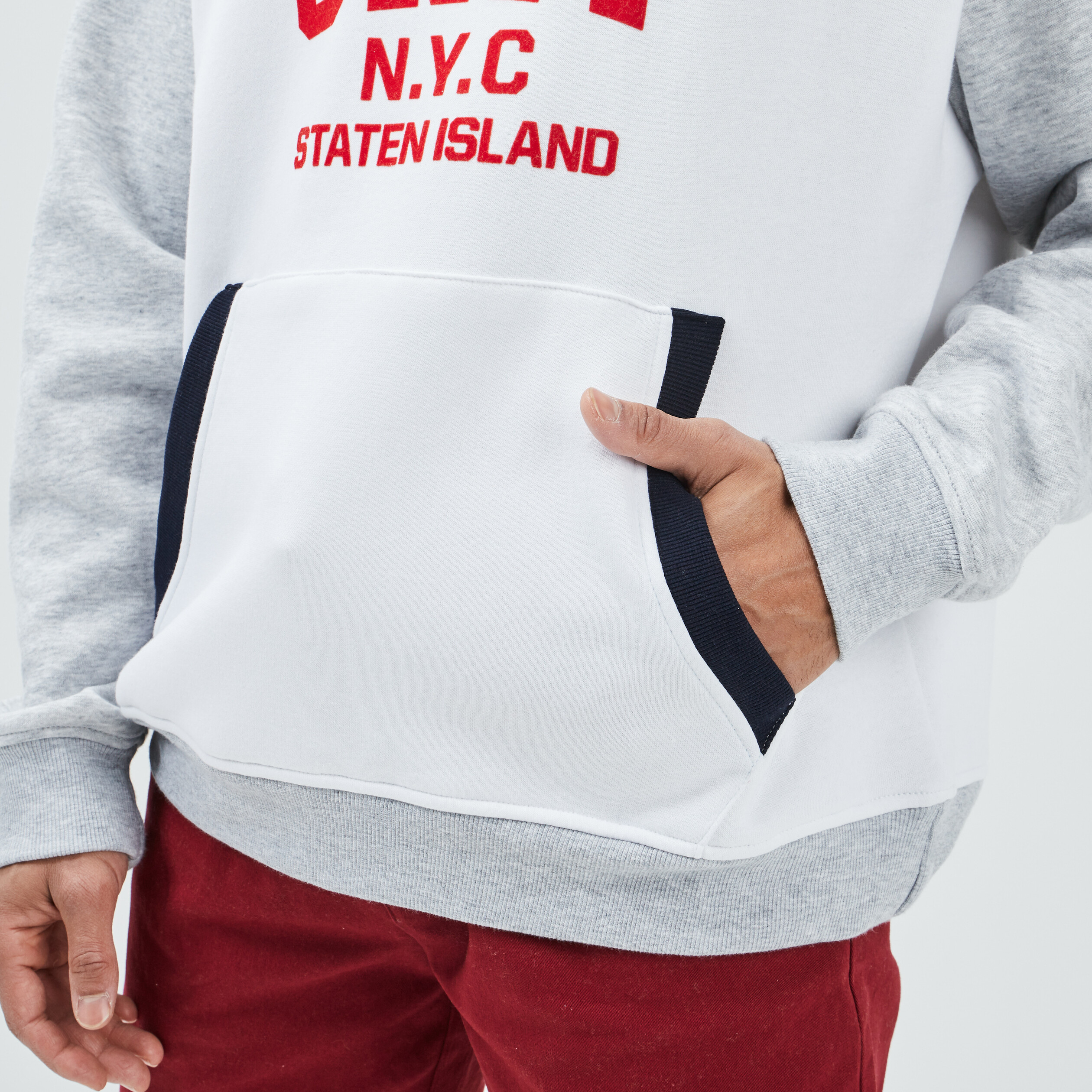 Sweat à capuche hoodie Creeks ivoire homme | La Halle