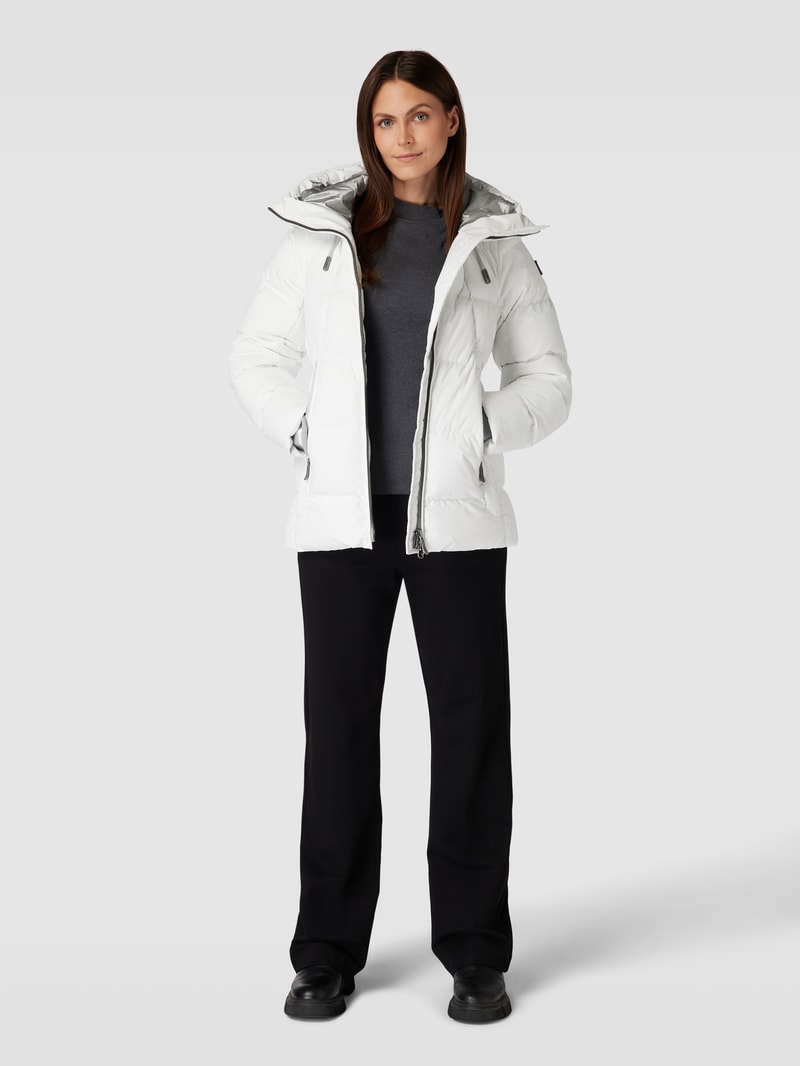 Steppjacke mit Kapuze Modell 'RAFFLE' in weiß