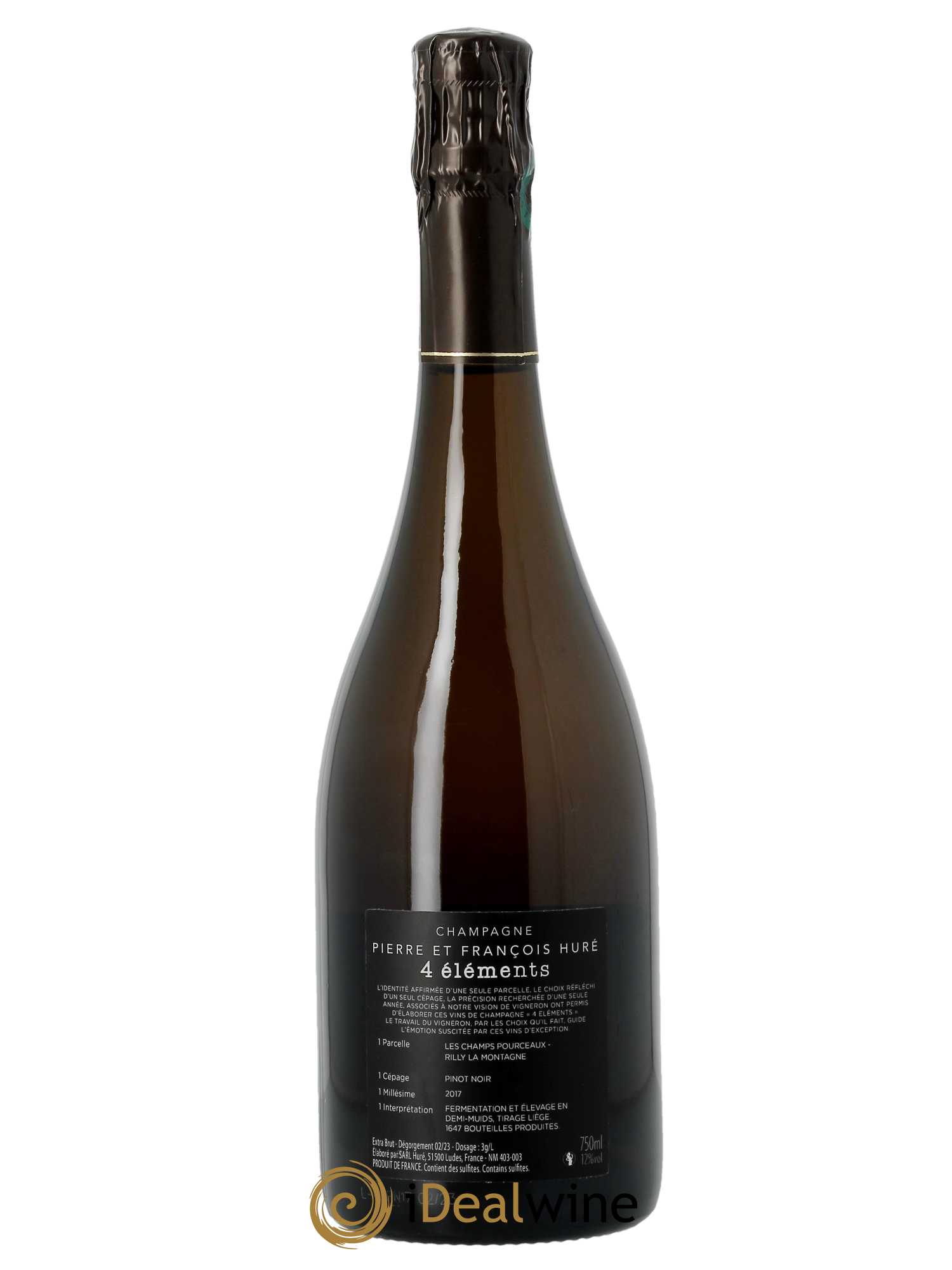 4 élements Pinot Noir Huré Frères  2017 - Lot de 1 Bouteille