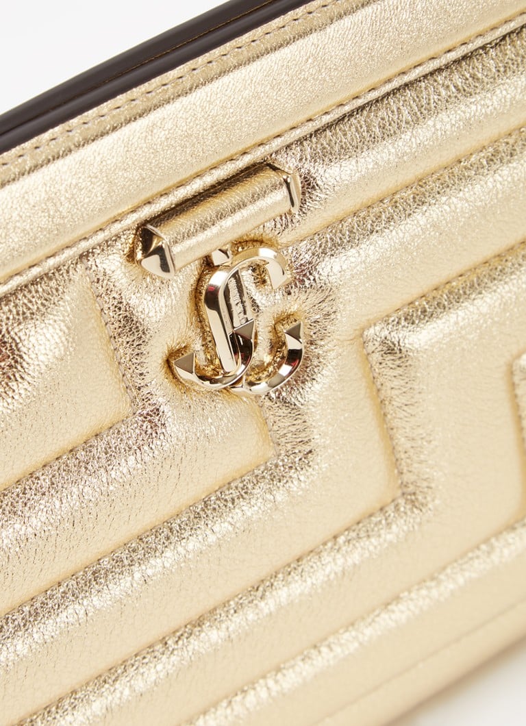 Jimmy Choo Varenne Avenue clutch laget av quiltet skinn med metallisk finish
