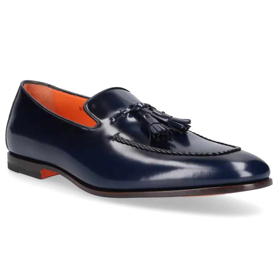 Santoni - Loafer MCNC18 Kalbsleder - blau