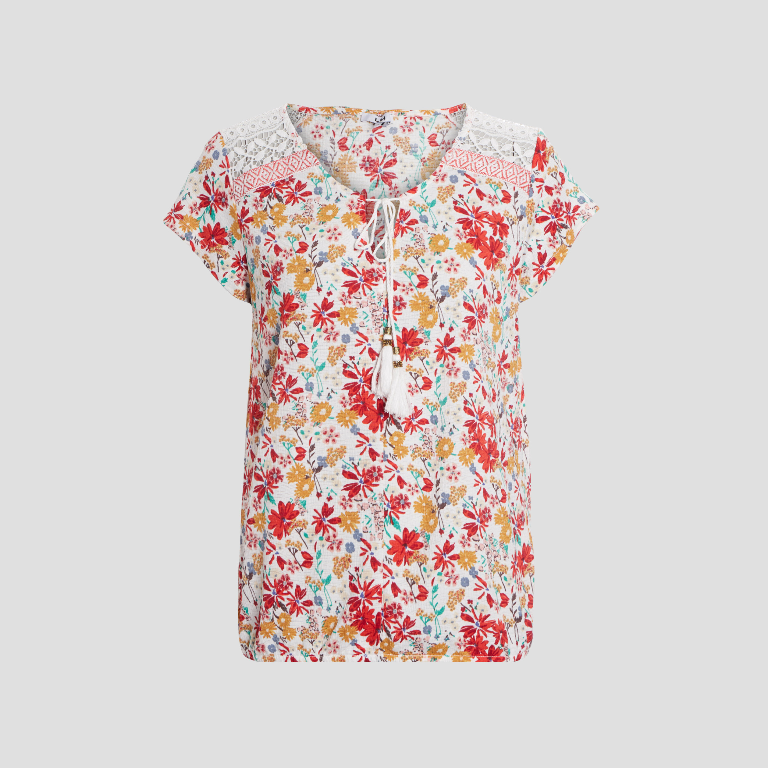 T-shirt manches courtes ecru femme | La Halle