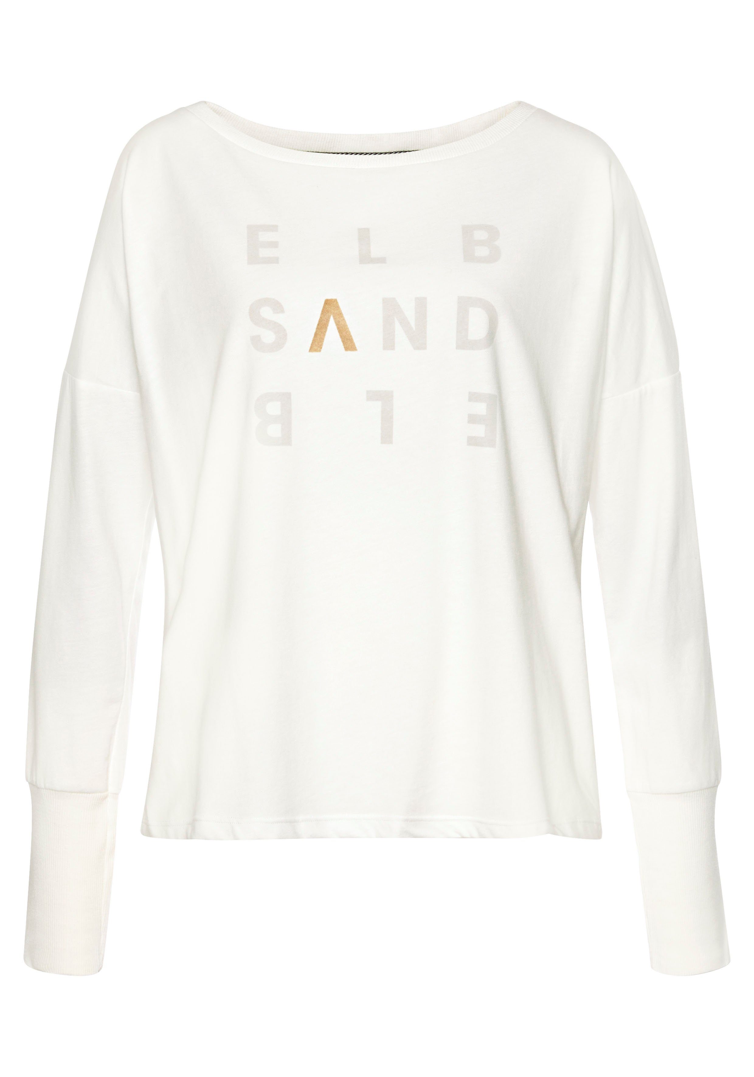 Elbsand Longsleeve Ingiara mit Logodruck vorne