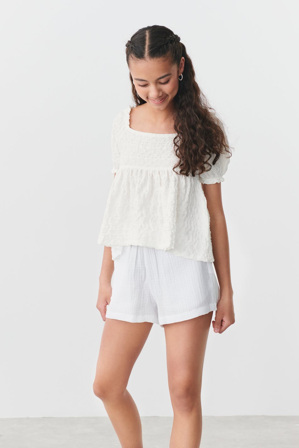 Y bubble blouse