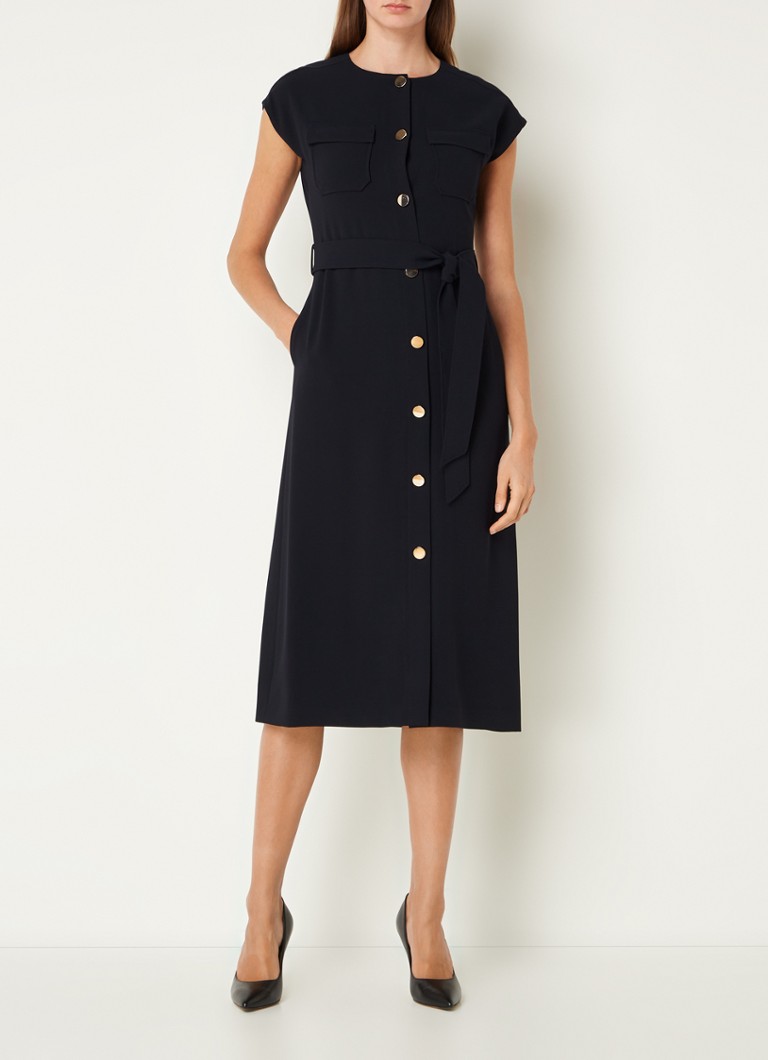 Abito chemisier midi Hobbs Tania con cintura da annodare