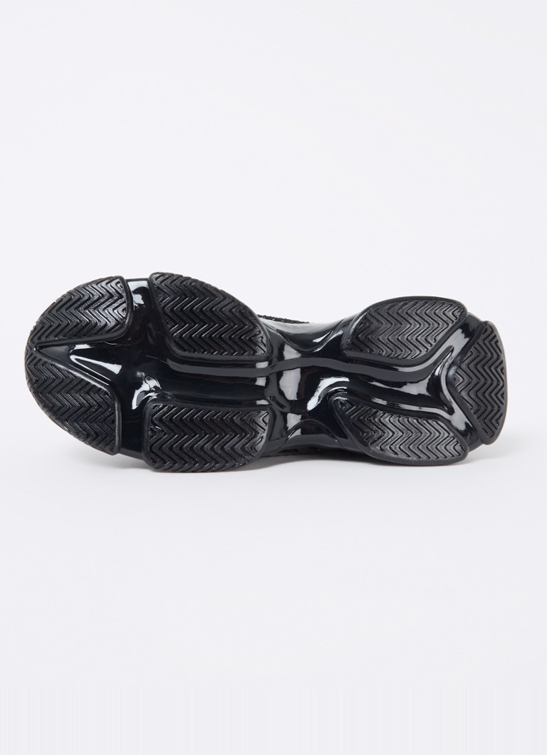 Steve Madden  Meter sneaker met gebreid bovenwerk en strass