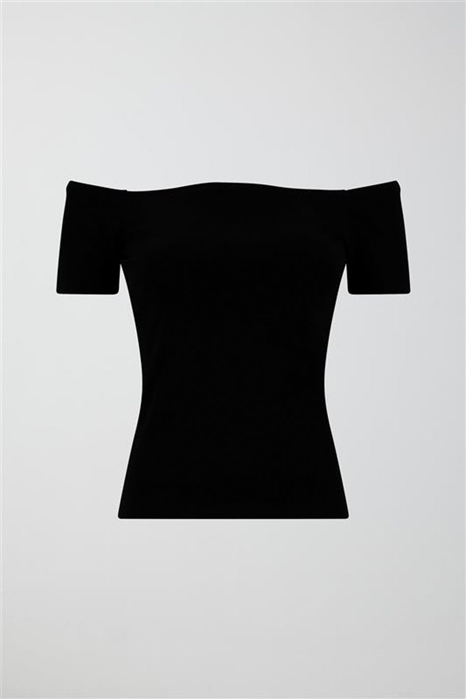 Rib off shoulder top
