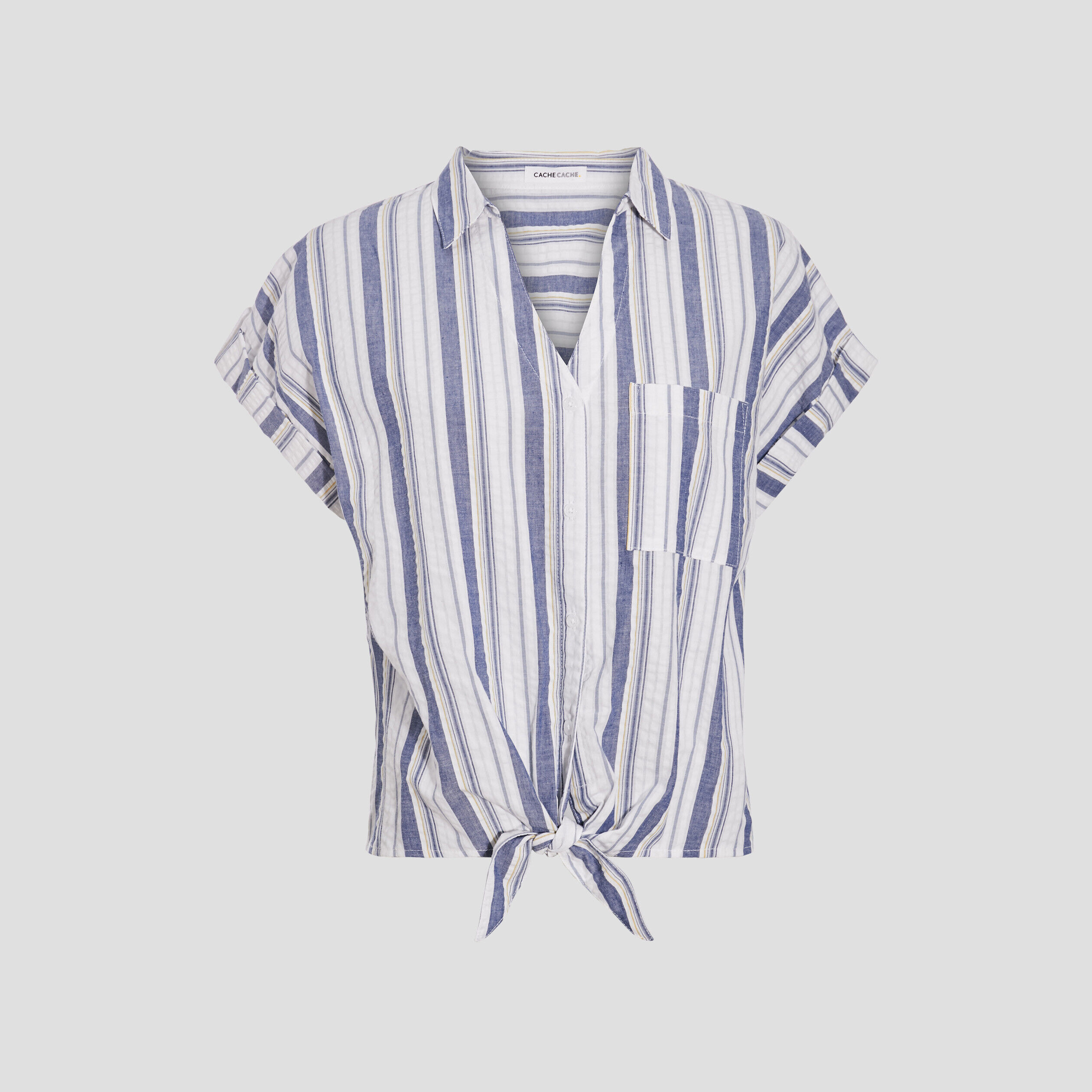 Blouse manches courtes blanc femme | Cache Cache