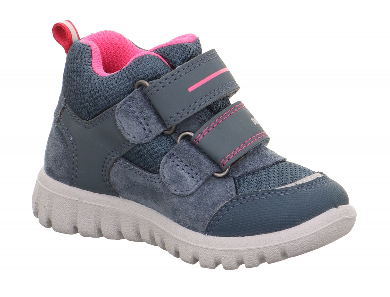 SPORT7 MINI - Blau/PinkSneaker high mit Klettverschluss