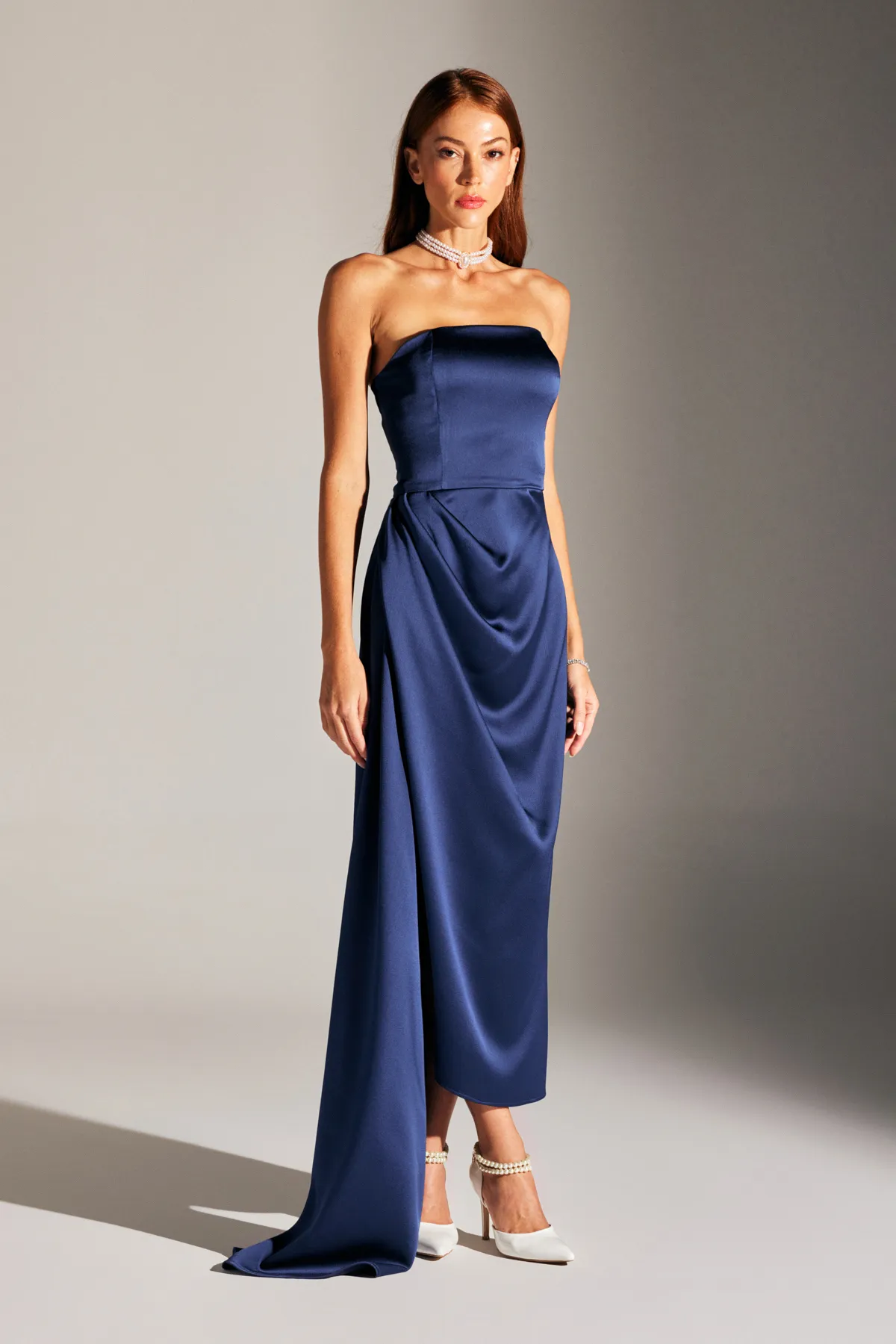 BETTY & SAM  TRÄGERLOSES ABENDKLEID MORIE DARK SAX