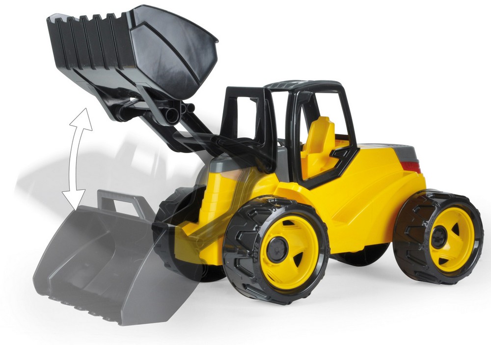 LENA GIGA TRUCKS Aufsitz-Lader Pro, sw/gelb