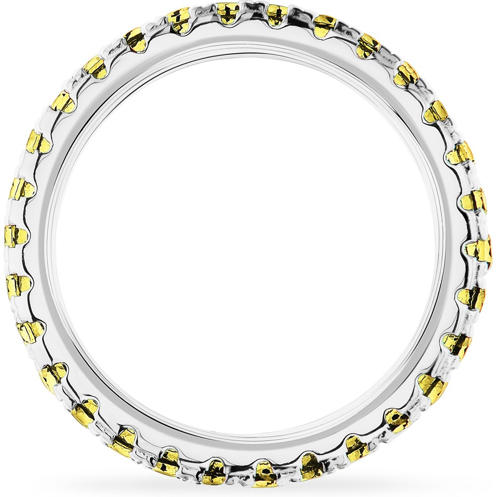 FAVS Bague pour femme 925 Argent jaune Bague