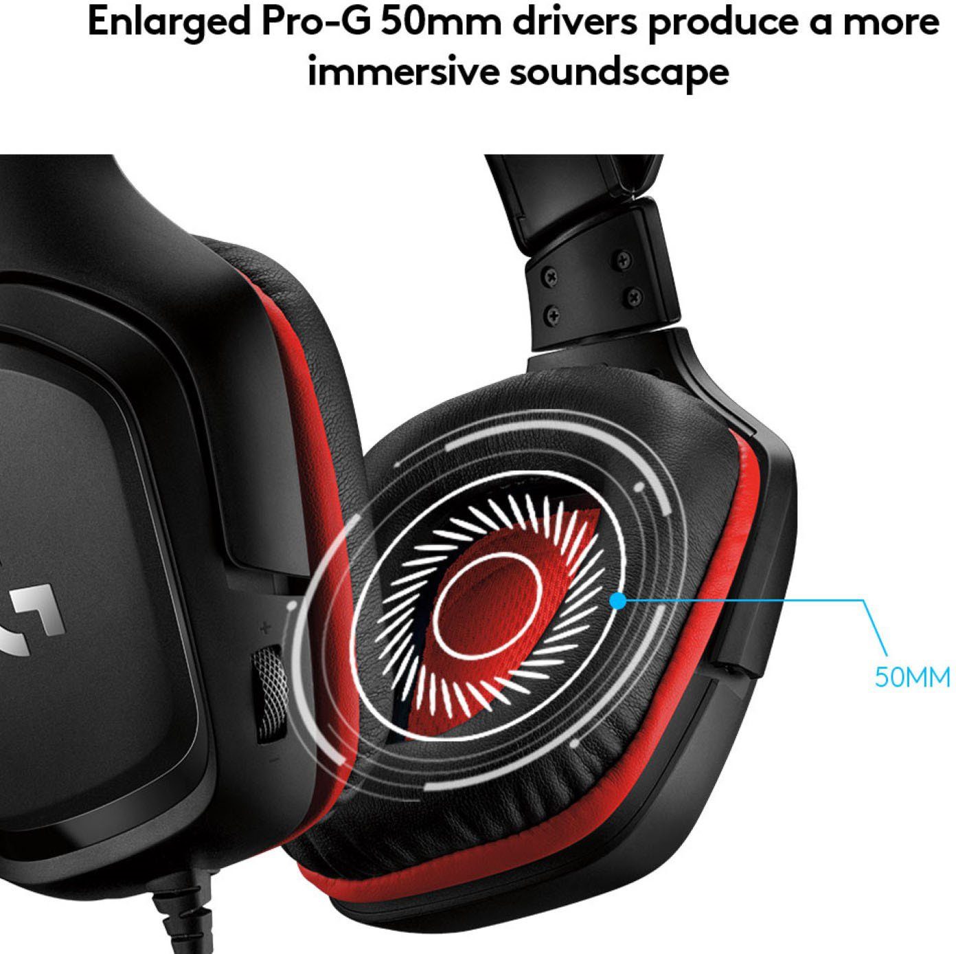 Logitech G G332 - LEATHERETTE - EMEA Gaming-Headset