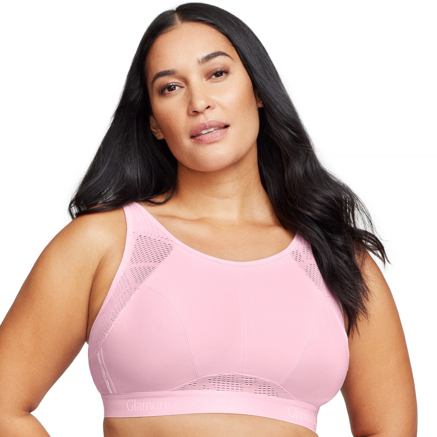 Atmungsaktiver Mesh-Sport-BH - Pink