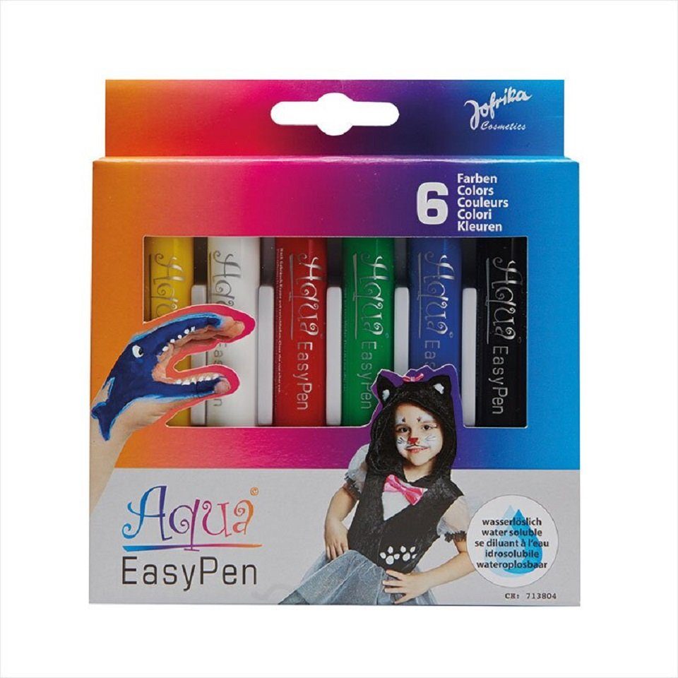 jofrika Schmink-Set Jofrika 708798 Aqua Easy Pen Box - 6 Schminkstifte