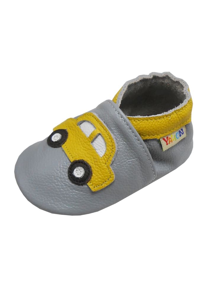 Yalion Leder-Krabbelschuhe 
