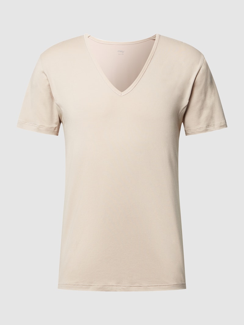 T-Shirt mit Stretch-Anteil Modell 'Das Drunterhemd' in ecru
