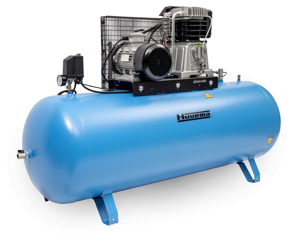 Huvema 21293 Keilriemen-Kolbenkompressor mit Ölschmierung 400 V – 500 Liter – 5,5 kW